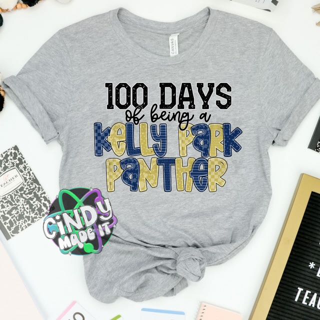 Adult & Youth 100 Days of being a Kelly Park Panther T-Shirt
