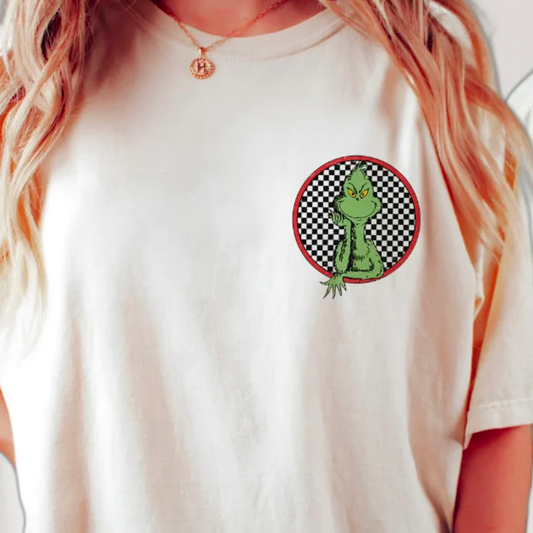 Checkered Mean One Christmas T-Shirt