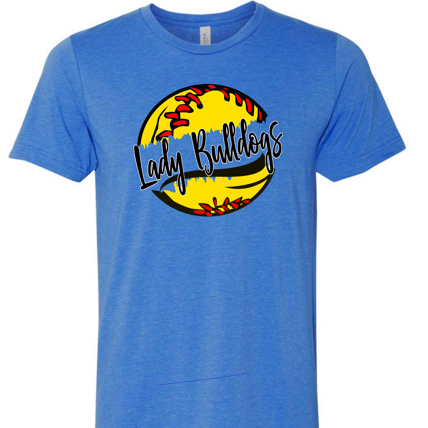 Softball w/ Lady Bulldogs graphic t-shirt