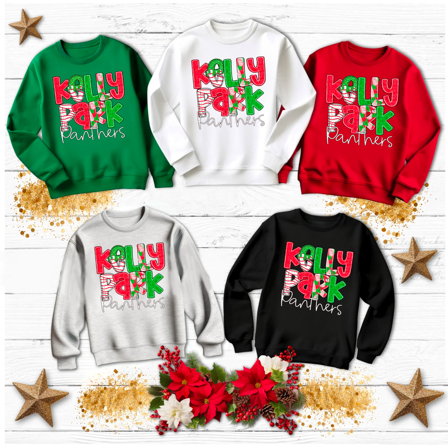 Kelly Park Panthers Holiday Crewneck Sweatshirt