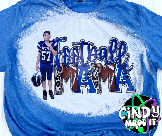 Custom Football Mom photo shirt