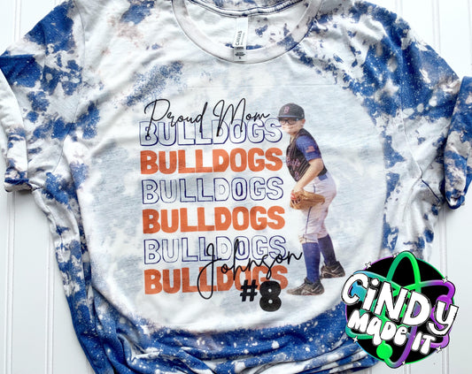 Team Name/Mascot & Athlete Custom Photo T-Shirt