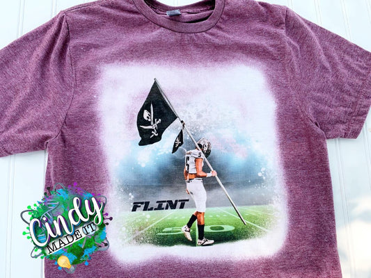Football Athlete Custom Photo T-Shirt