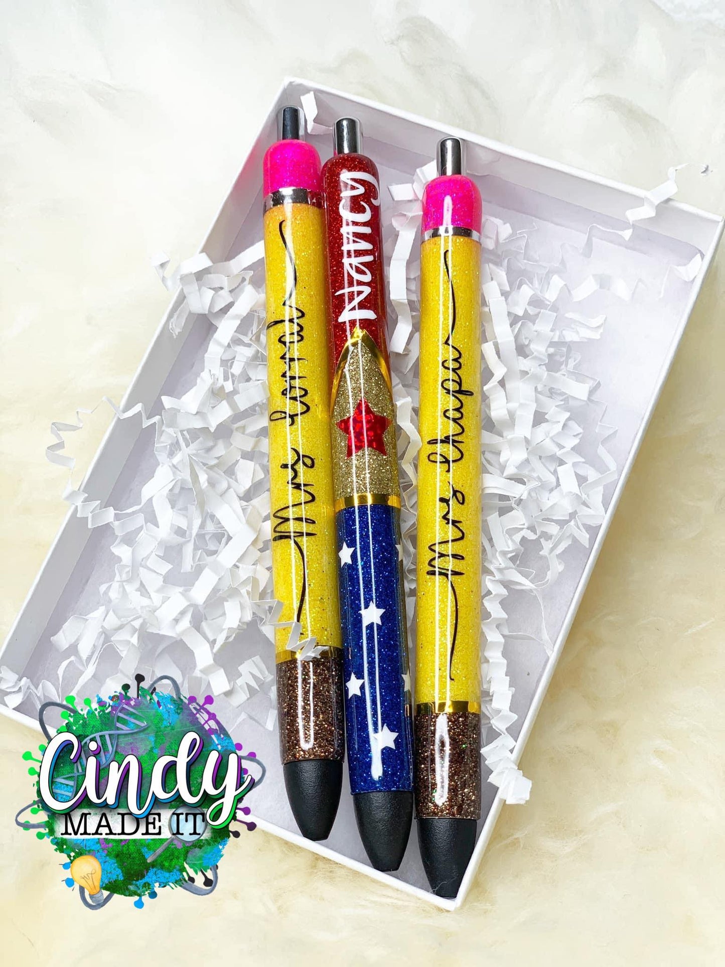 Glittered Pens