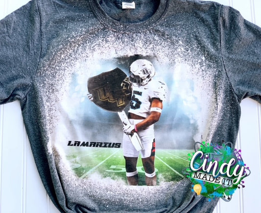 Football Athlete Custom Photo T-Shirt