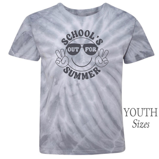 Youth School’s Out For Summer Tie Dyed Graphic T-shirt