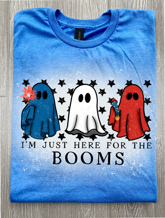 Here for the booms patriotic t-shirt