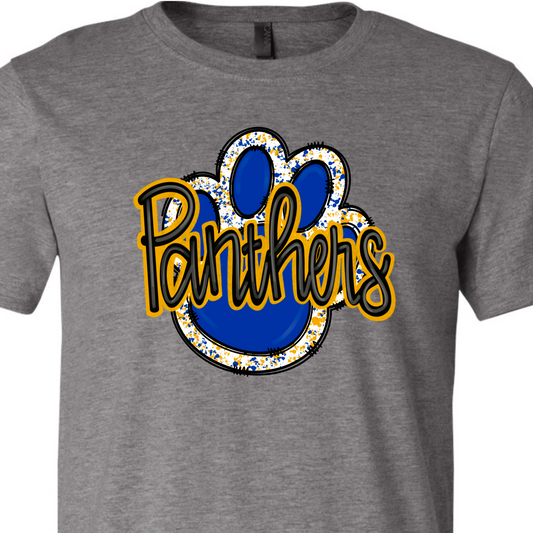 Adult & Youth Panthers Paw Spirit T-Shirt
