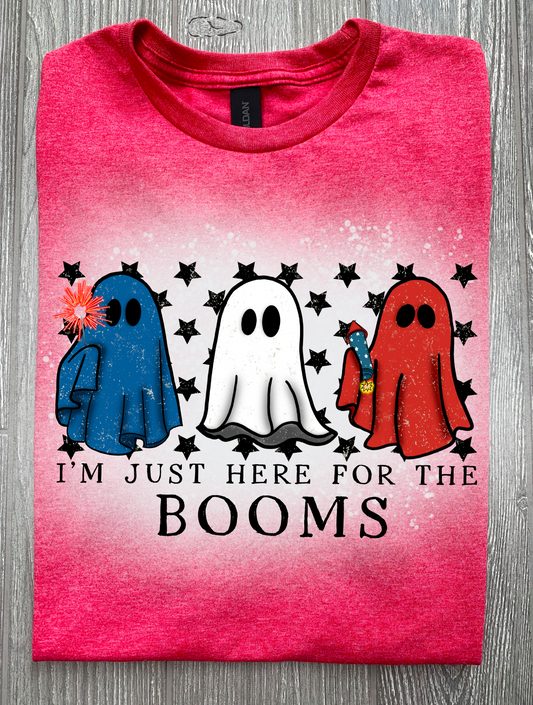Here for the booms patriotic t-shirt