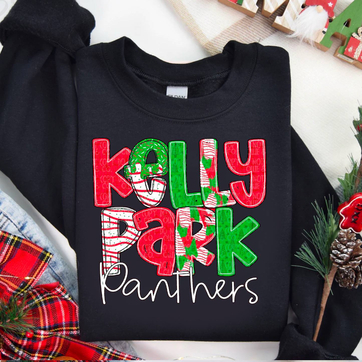 Kelly Park Panthers Holiday Crewneck Sweatshirt