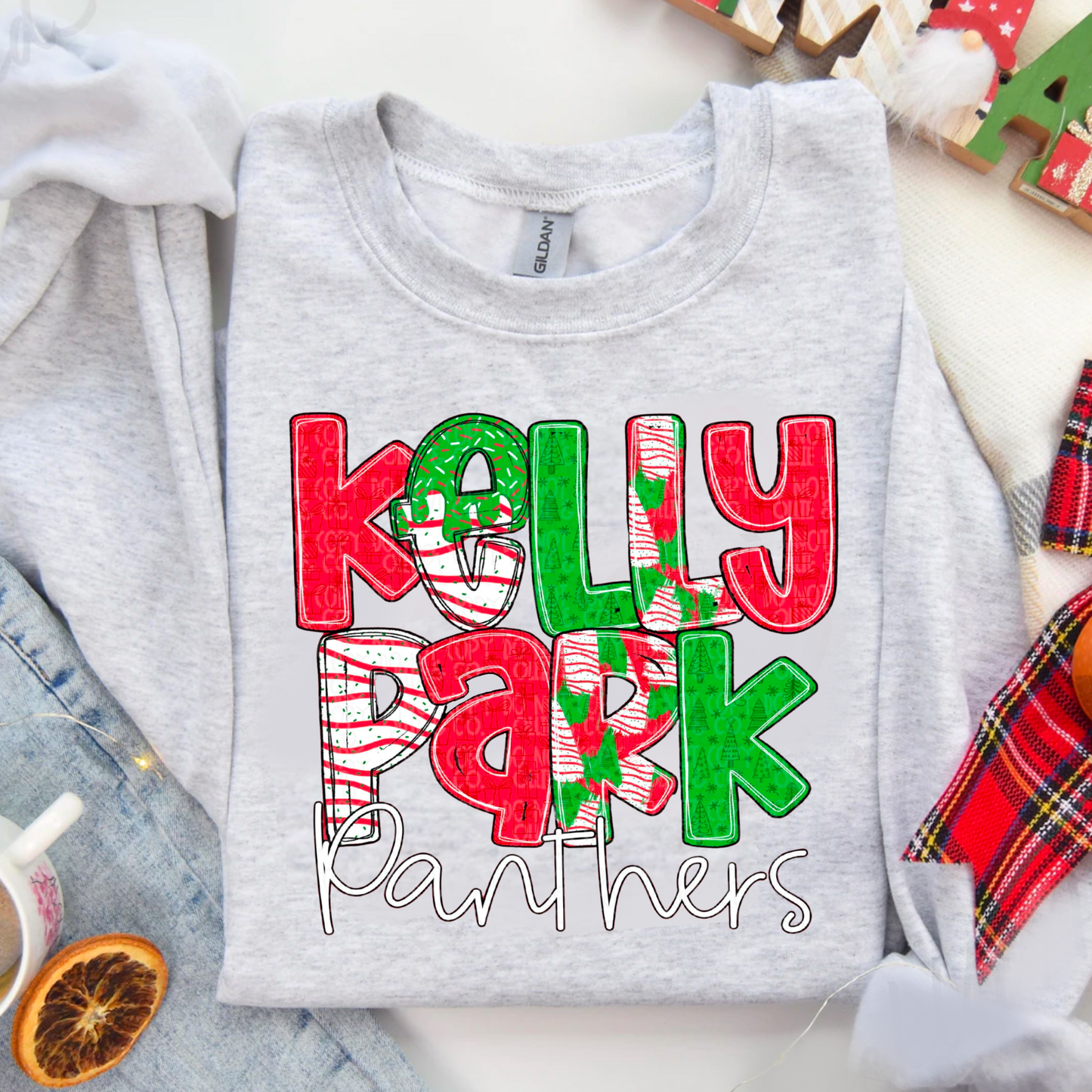 Kelly Park Panthers Holiday Crewneck Sweatshirt