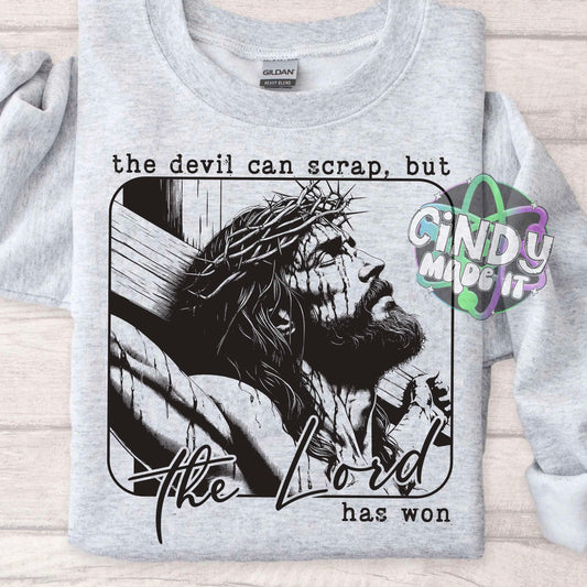 but The Lord has won Crewneck Faithful Sweatshirt