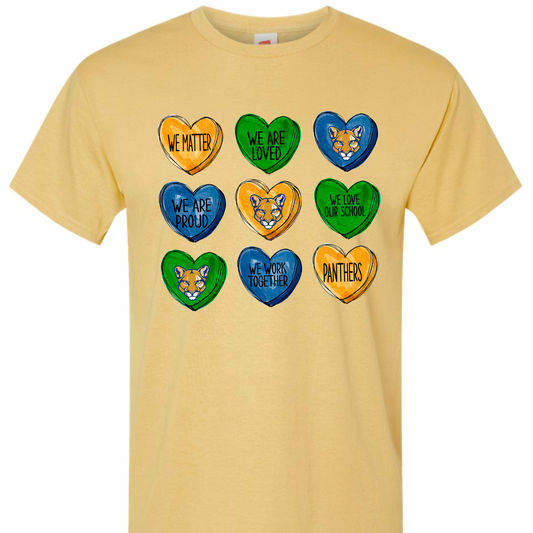 Adult & Youth KPS Panthers Hearts of Affirmation Spirit T-Shirt