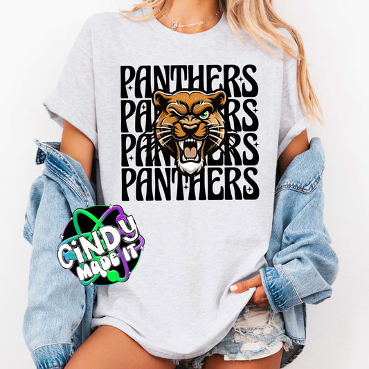 Panthers Winking Mascot Spirit T-Shirt