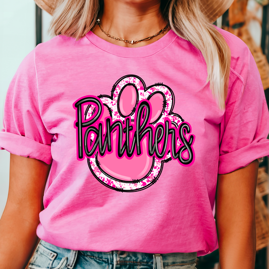 Pink Out KPS Panther Paw Spirit T-Shirt