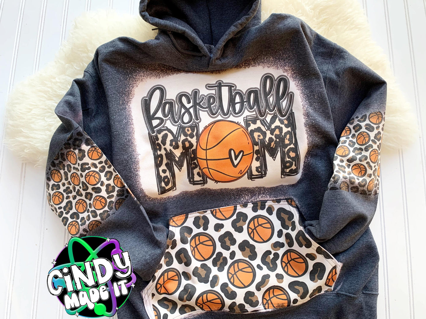 Custom Basketball Mom Hoodie Sweatshirt