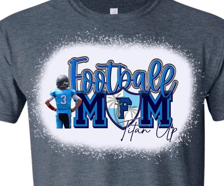 Custom Football Mom photo shirt – cindymadeitforme