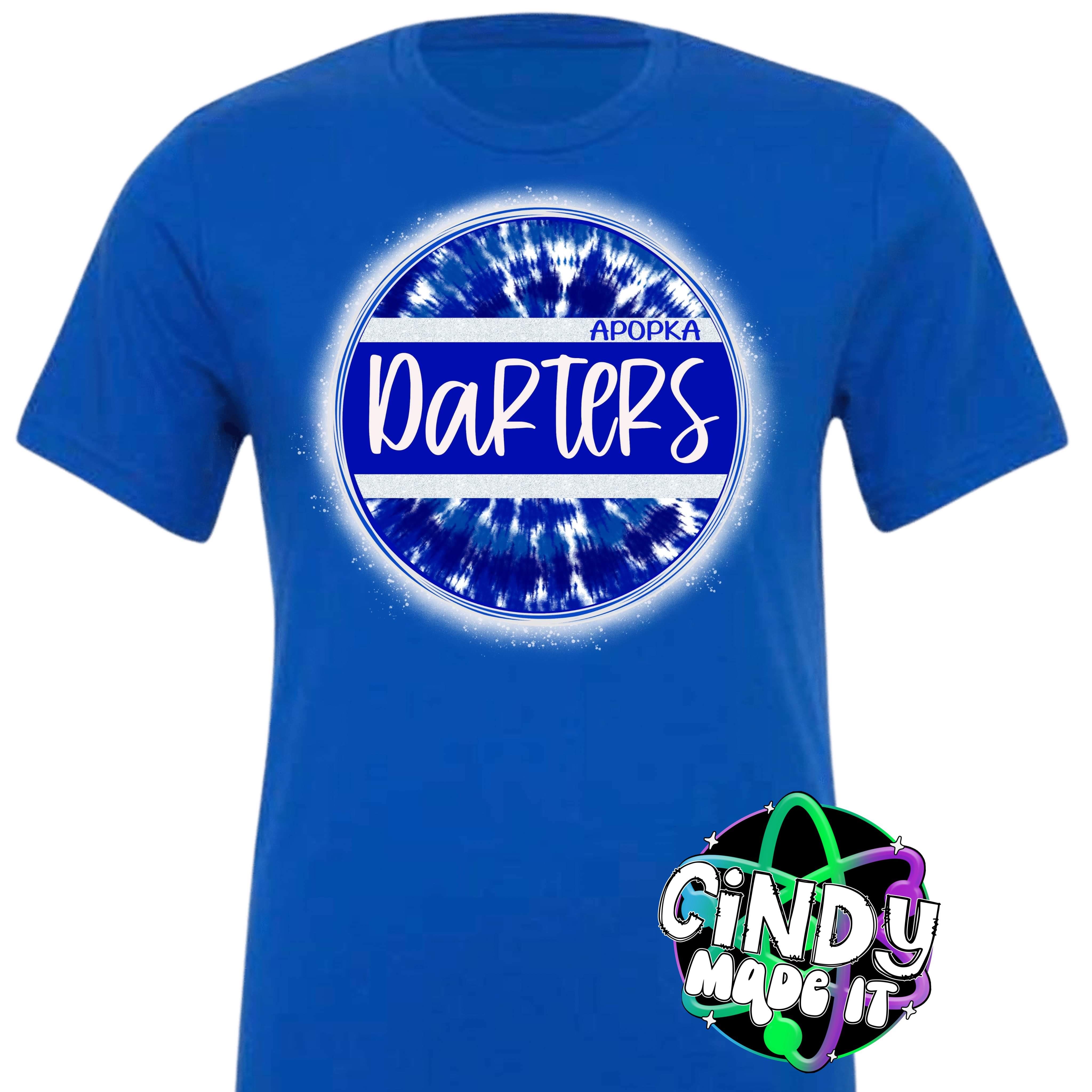 Apopka Darters Circle Tie Dye Spirit T shirt