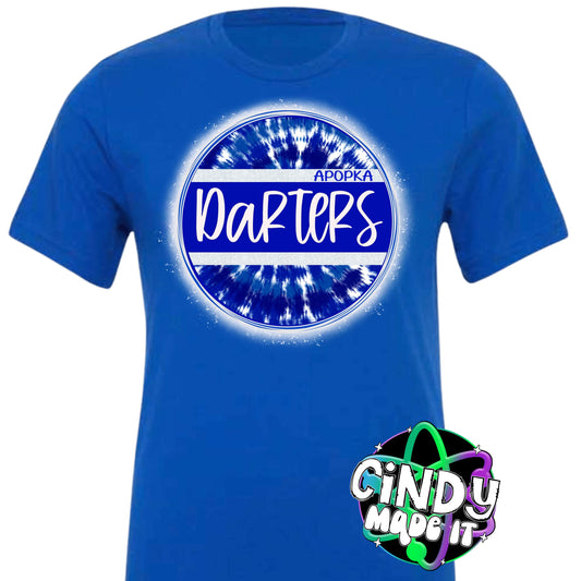 Apopka Darters Circle Tie Dye Spirit T-shirt
