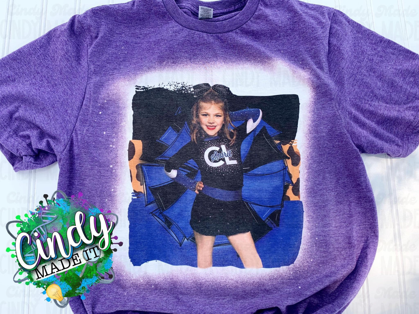 Cheerleader Athlete Custom Photo T-Shirt