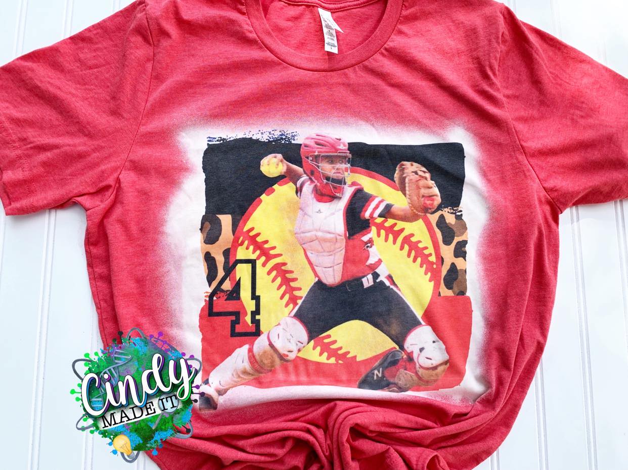 Softball Athlete Custom Photo T-Shirt