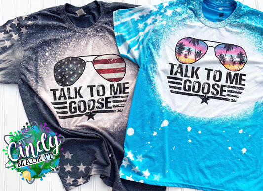 Talk To Me Goose Bleached T-Shirt